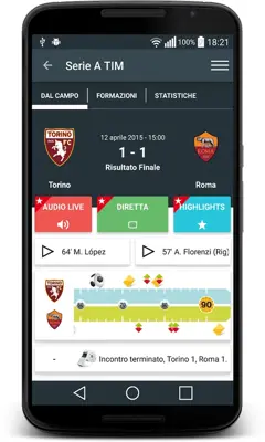 Serie A TIM android App screenshot 11