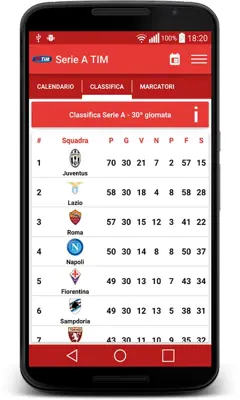 Serie A TIM android App screenshot 12